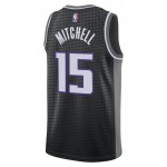 Maillot NBA Sacramento Kings Davion Mitchell 15 Jordan 2022-23 Statement Edition Noir Swingman - Homme